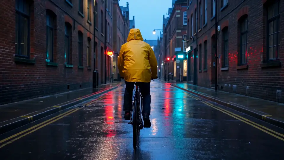 Rainy neon street, generated with Wan 3.0